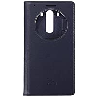 Oceanmap Flip Smart Circle Window View Funda PU Leather Hard Cover Case Para LG G3 D850 D855 Color Azul